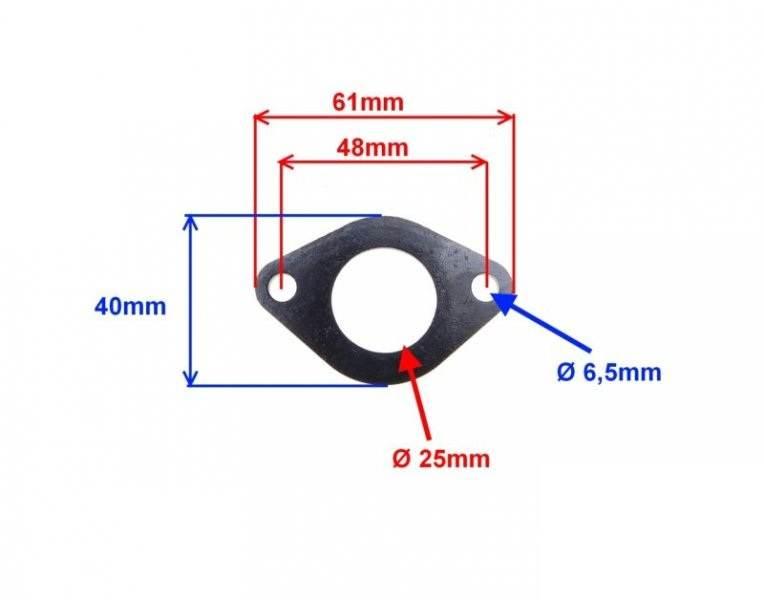 Podkładka ebonitowa króćca silnik 154fmi - zdjęcie 2