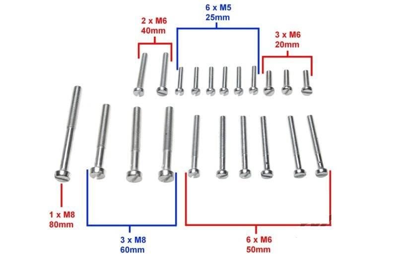 Śruba silnika jawa 50 | JA0420 - zdjęcie 2