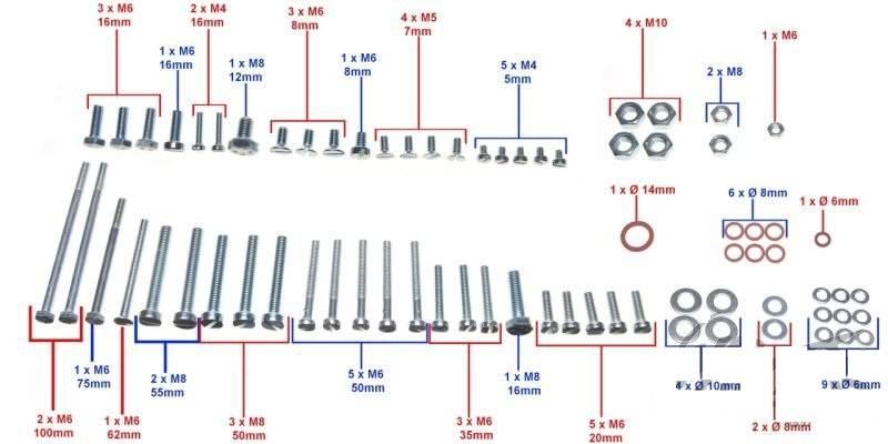 Śruba silnika jawa 250 | JW1544 - zdjęcie 2