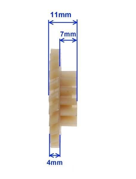 Koło napędu dozownika oleju pośrednie podwójne am6 - zdjęcie 3