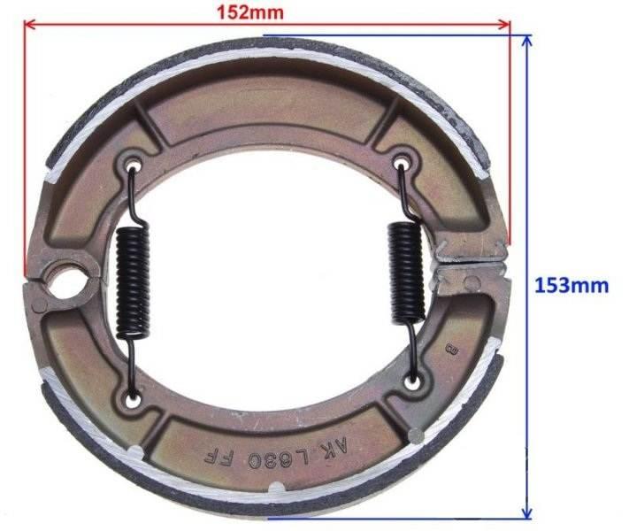 Szczęka hamulca tył kingway czoper 150/250 160x30 - zdjęcie 2