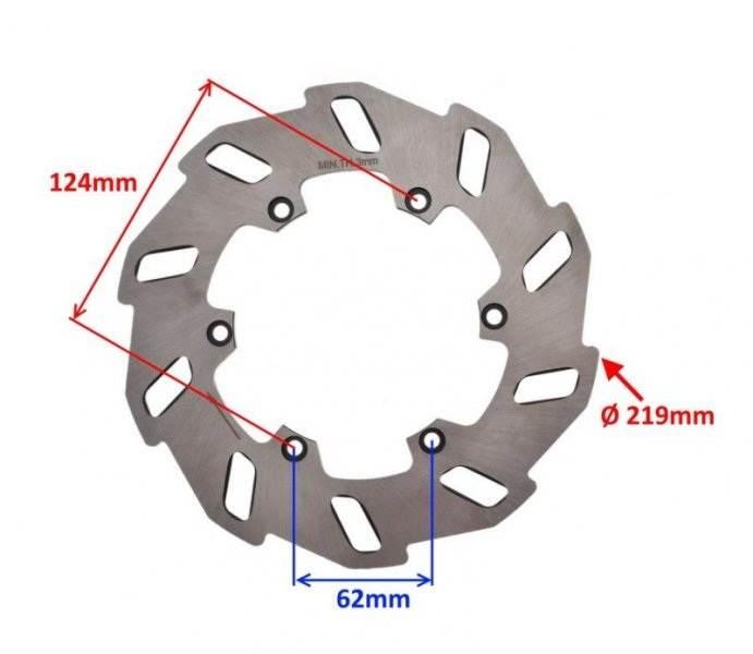 Tarcza hamulca tył keeway tx | KXR4142 - zdjęcie 2