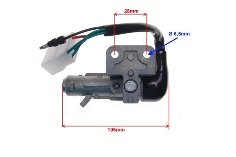 Stacyjka z zestawem zamków kymco agility 50 - zdjęcie 2