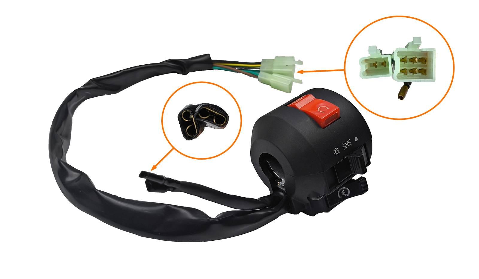 Przełączniki Kierownicy Prawe Motocykl Wektor MotoGeneric - zdjęcie 3