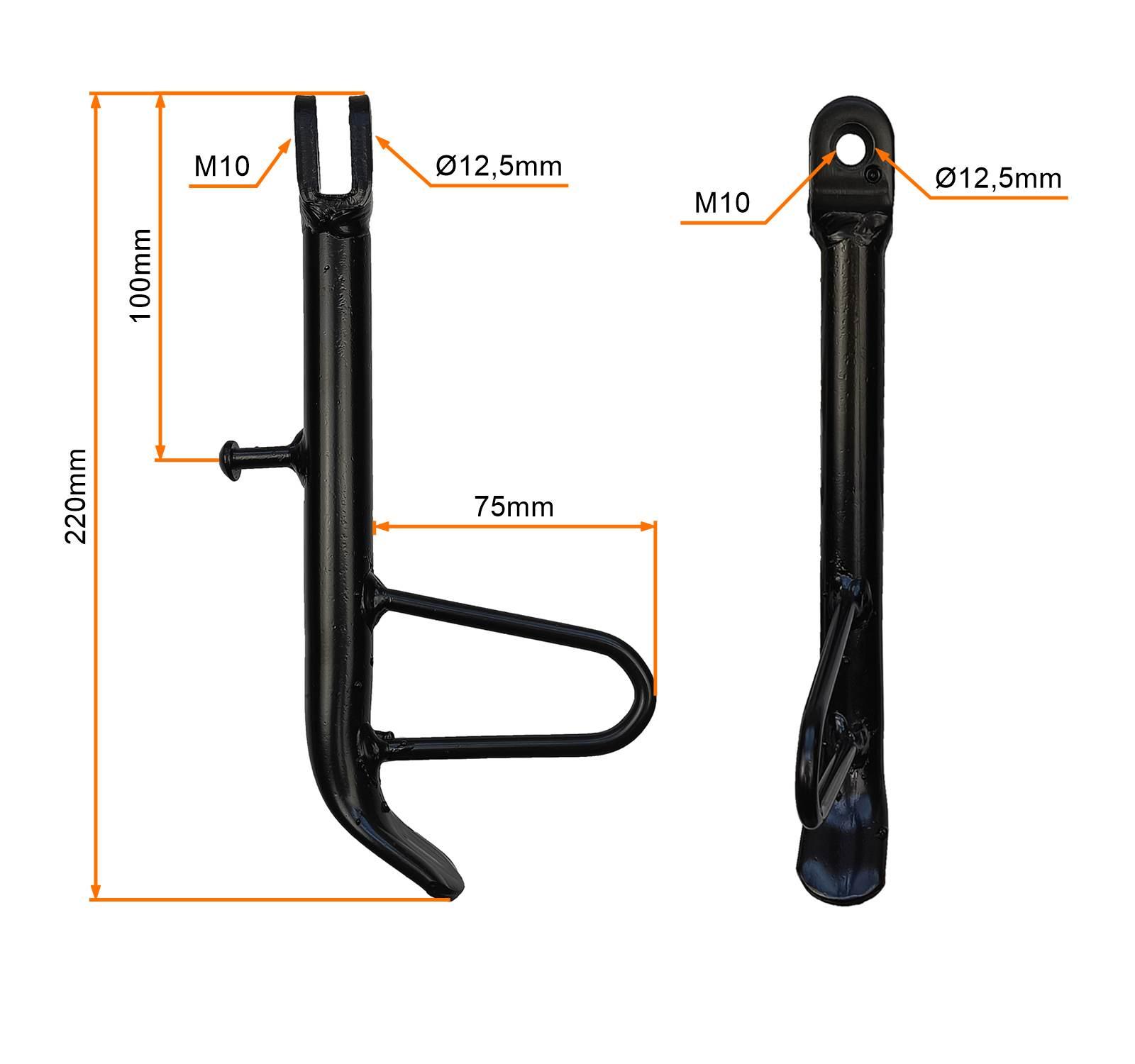 Nóżka Boczna Stopka 12'' MotoGeneric | FD50QT-9BF14-9 - zdjęcie 3
