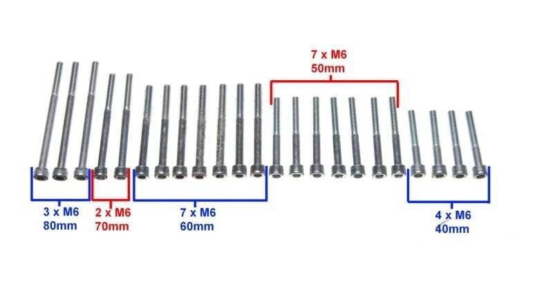 Śruba silnika mz etz 250 bez śruby krzywki - zdjęcie 2