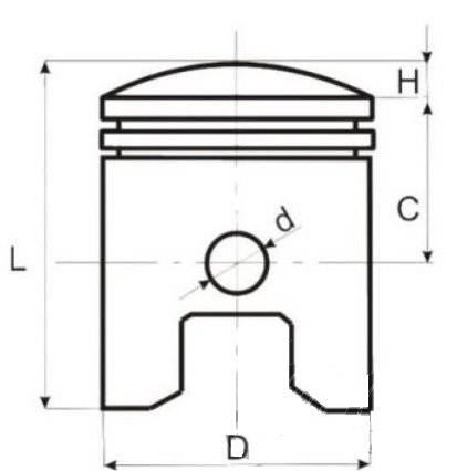 44,00/12/17,5 tłok mini pocket | PKB0022 - zdjęcie 2