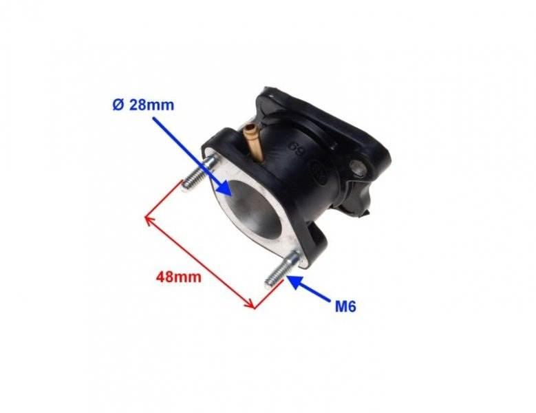 Króciec gaźnika shineray xy125-10d | ZQG3051 - zdjęcie 2
