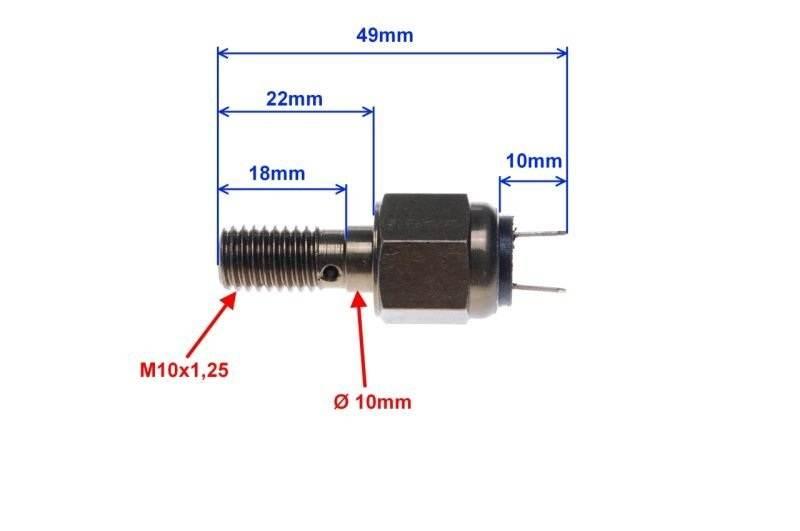 Czujnik stopu ciśnieniowy keeway tx xr m10x1,25 - zdjęcie 2