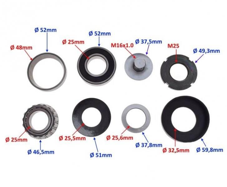 Łożyskowanie kierownicy zestaw keeway tx - zdjęcie 2