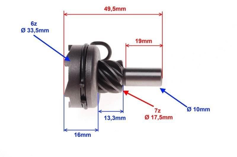 Koło rozrusznika 7 zębów 4t | ZD02637 - zdjęcie 2