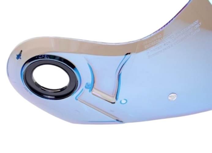 Szyba kasku ff386 ff370 ff325 lustrzana niebieska - zdjęcie 3