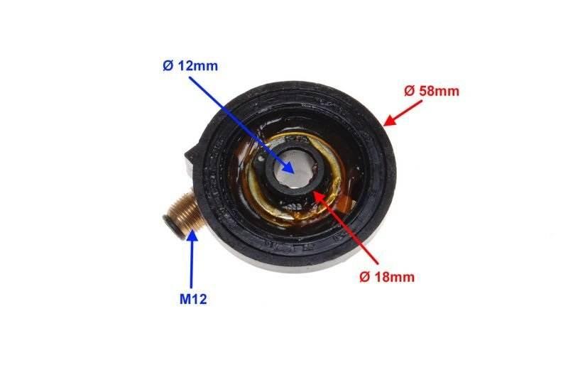 Napęd licznika czarny keeway zipp focus f-act - zdjęcie 2