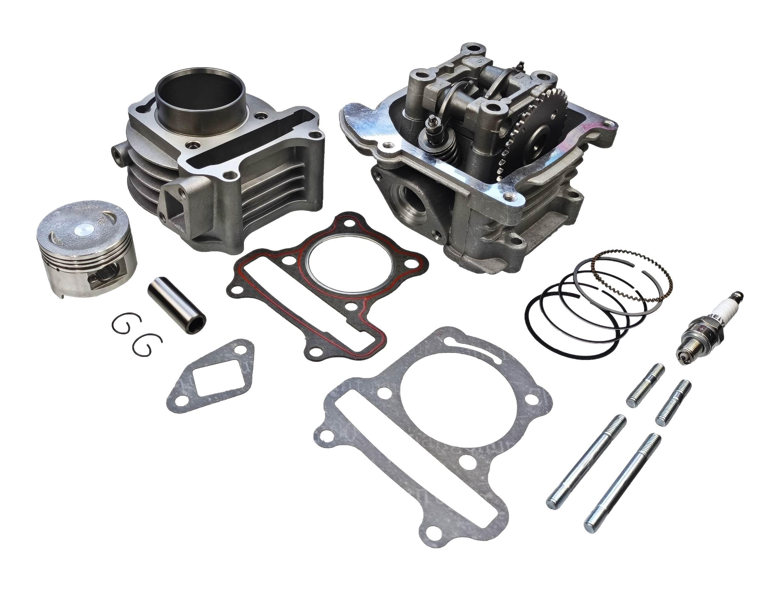 Cylinder kpl głowica uzbrojona 4t 80cc bez odpowietrzenia duży zestaw czujnik temperatury