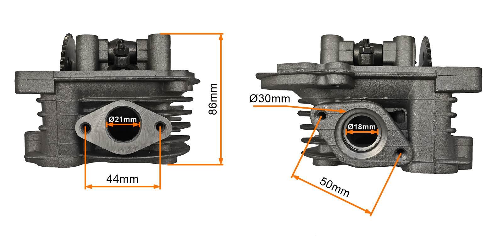 Cylinder kpl głowica uzbrojona 4t 80cc bez odpowietrzenia duży zestaw czujnik temperatury - zdjęcie 12