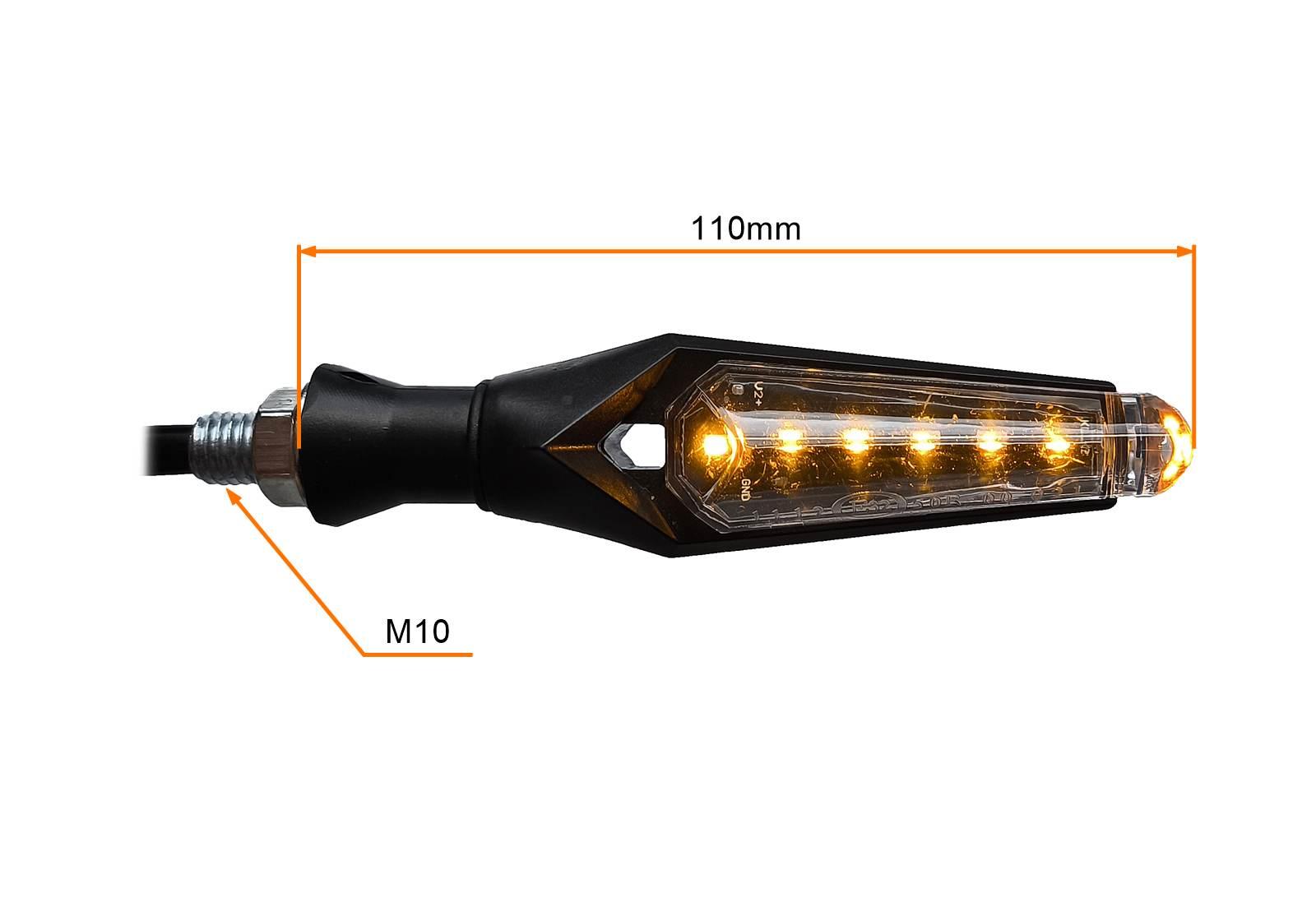 Kierunkowskazy kpl led diody z homologacją m10 z przypominajką - zdjęcie 5