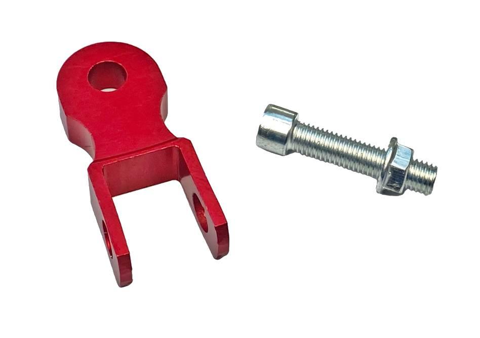 Przedłużka amortyzatora tył czerwona fi 10mm ze śrubą