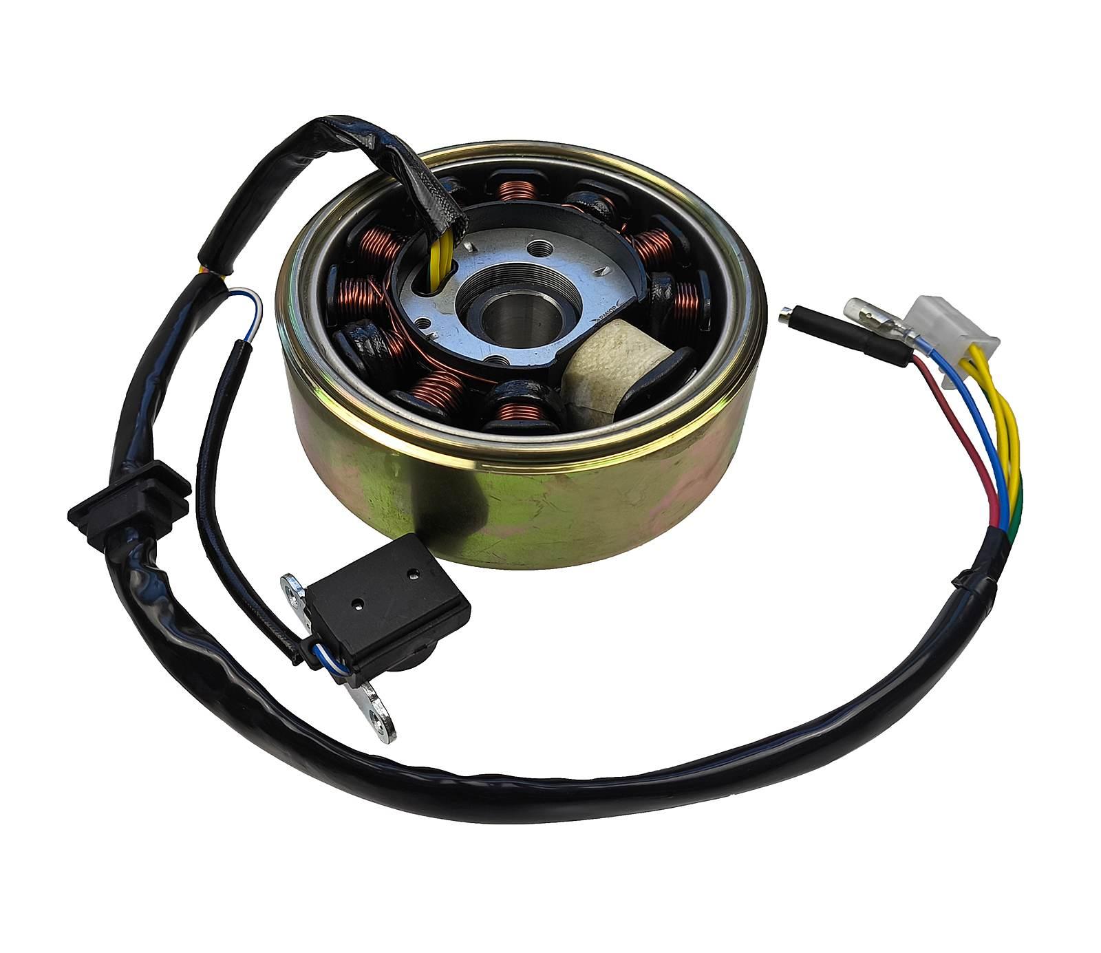 Koło magnesowe magneto cewki iskrownika stator 4t 125 11 zwojowe