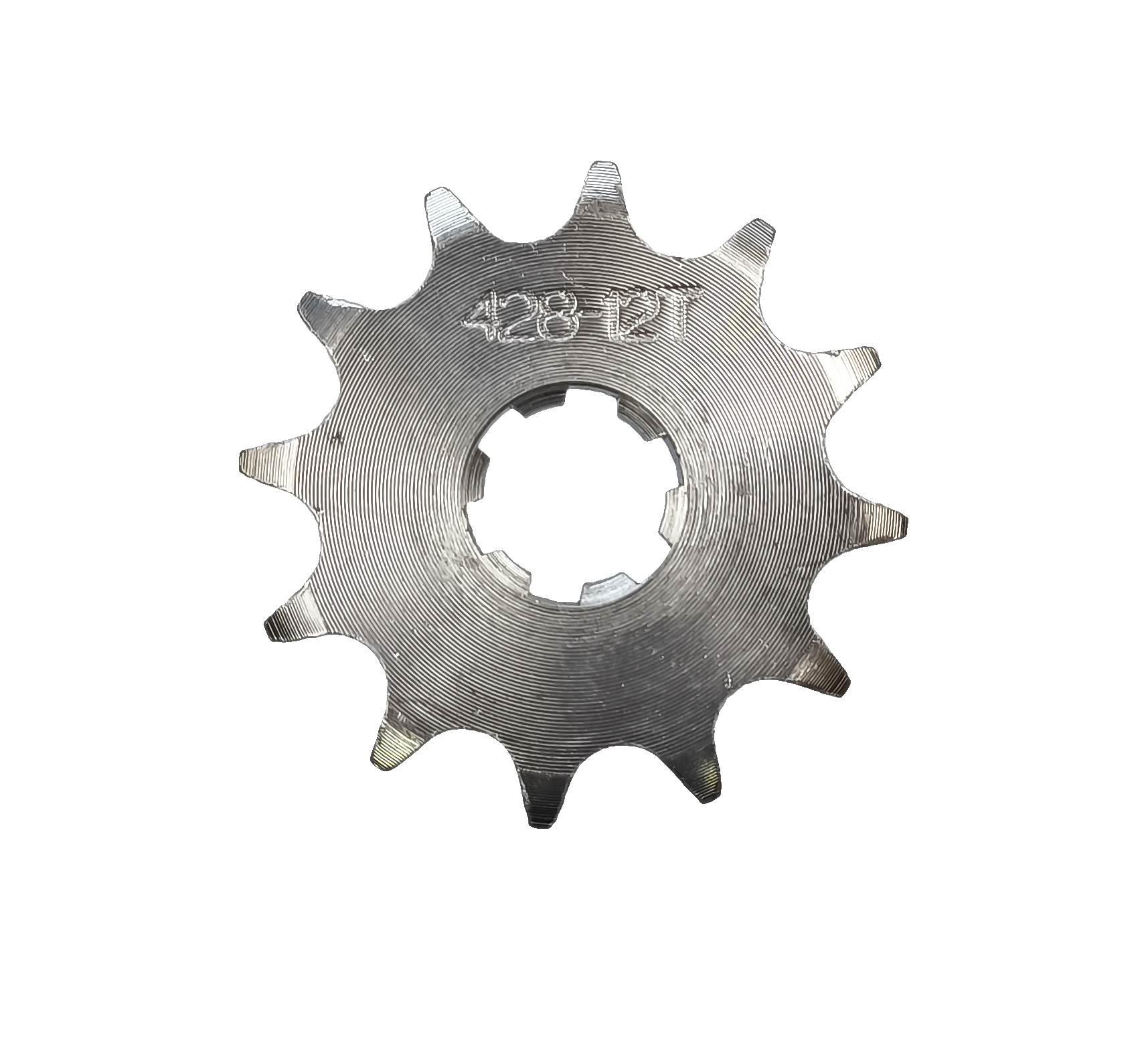 Zębatka zdawcza przód 428 12 zębów śr.17mm bez otworów