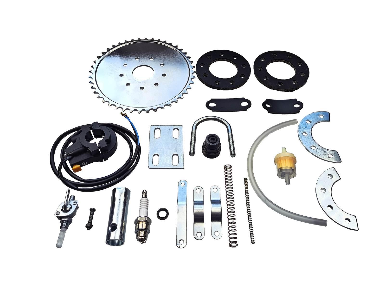 Silnik kompletny 2t rowerowy 80cc zestaw - zdjęcie 8