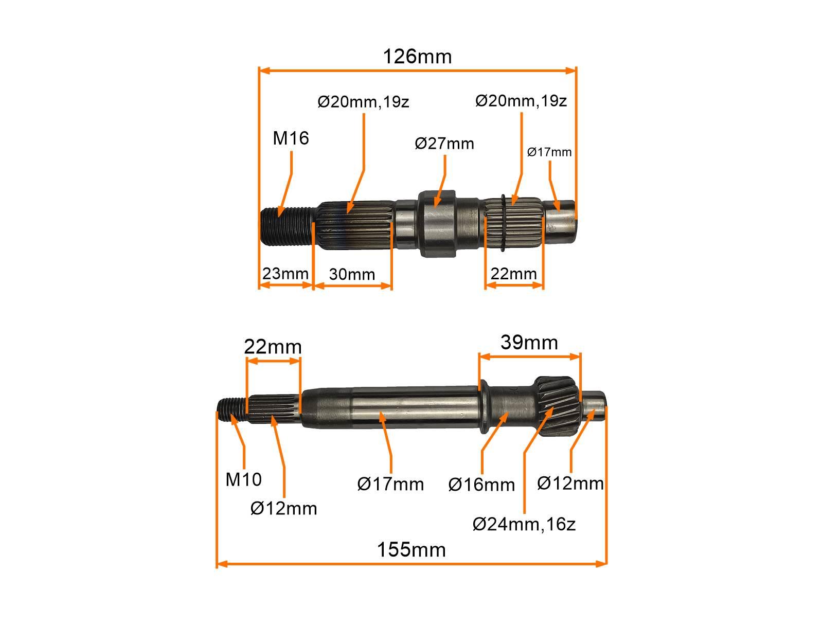 Przekładnia kpl skuter 4t 139qmb gy6 50/80cc 16 zębów - zdjęcie 5