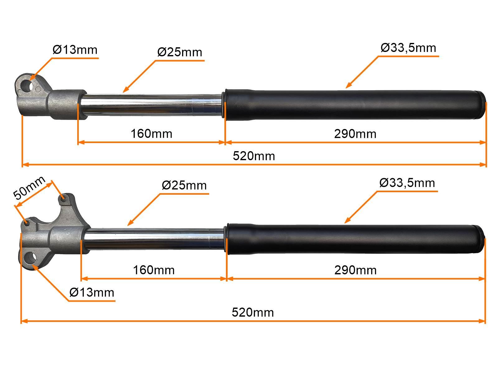 Amortyzator przód kpl l p pocket minicross lagi - zdjęcie 3