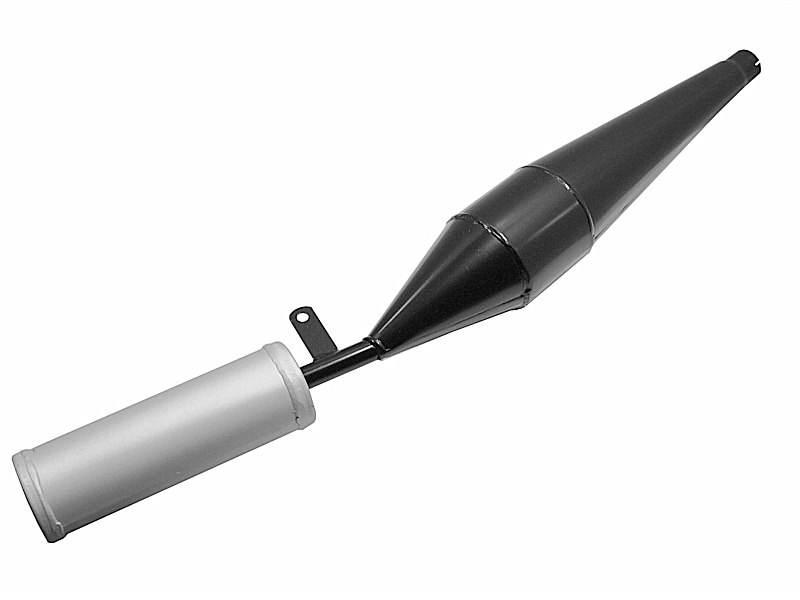 Tłumik Simson S51 Sport Srebrny Dyfuzor Hun