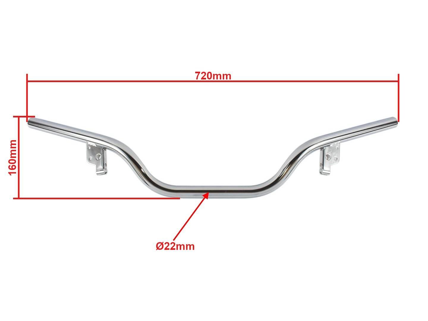 Kierownica Jawa 350 Ts Typ 634/638 Chrom Duells Di - zdjęcie 2