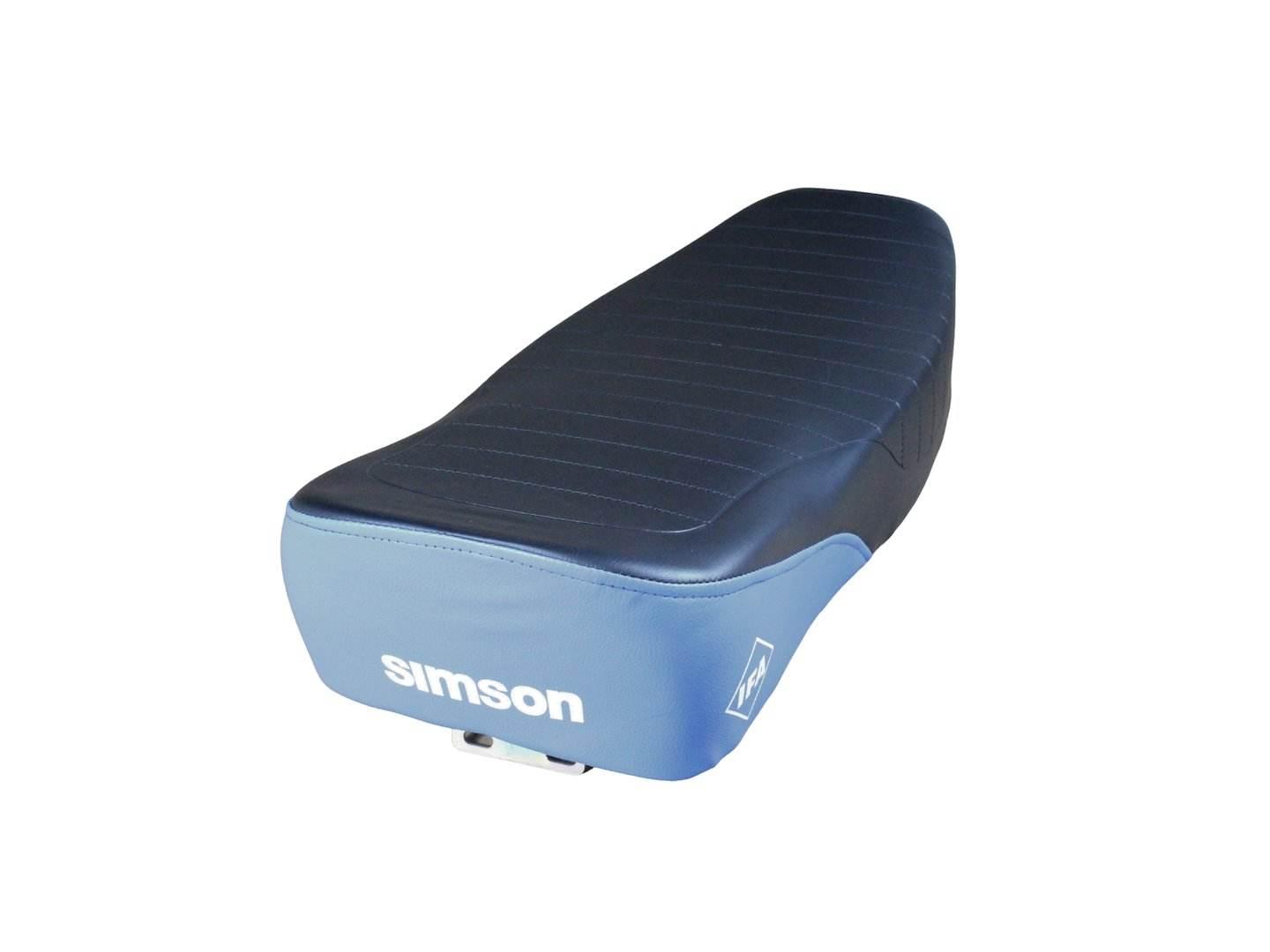 Siedzenie Simson S51 Enduro Pikowane Czarno-Niebieskie Hb - zdjęcie 3