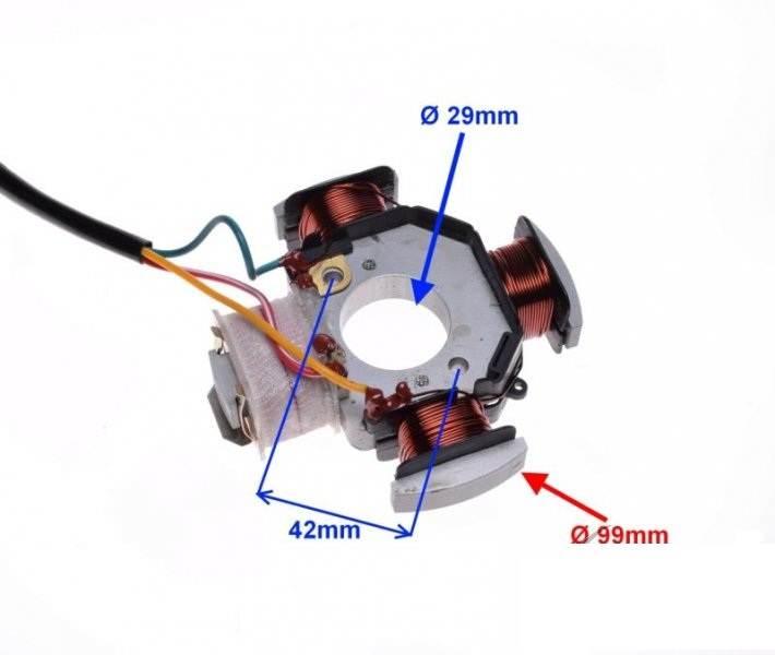 Stator 4 cewki peugeot fox 103 spx mvl | AI22542 - zdjęcie 2