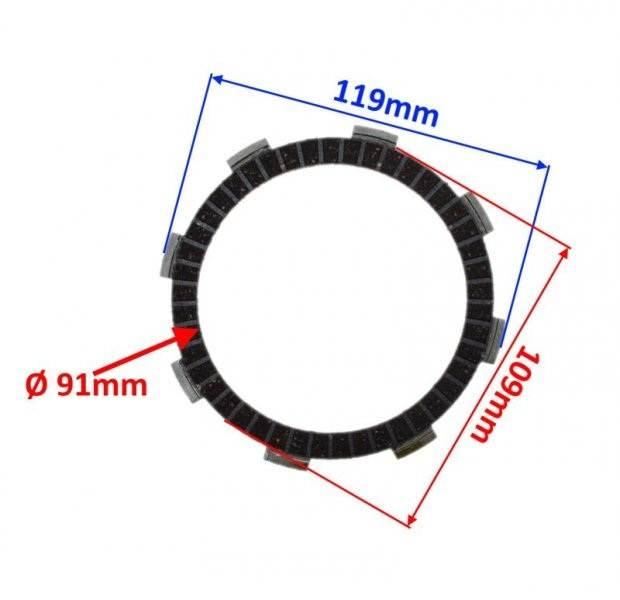 Tarcza sprzęgła honda cbf 125 kpl | HCBF0102 - zdjęcie 2