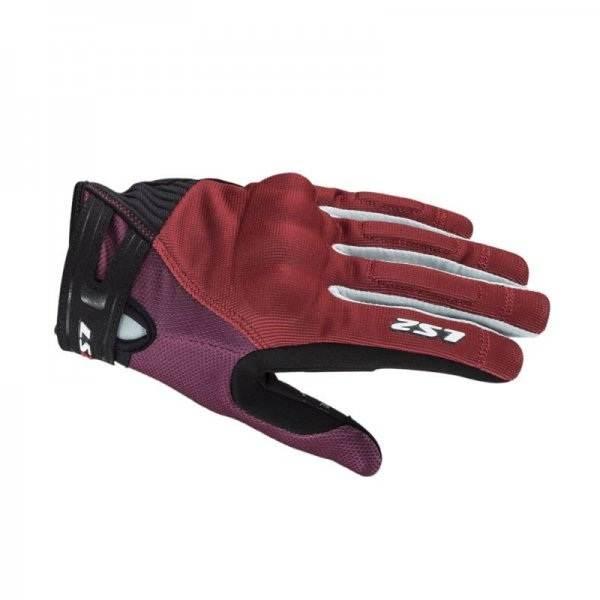 Rękawice ls2 dart 2 lady black red grey s