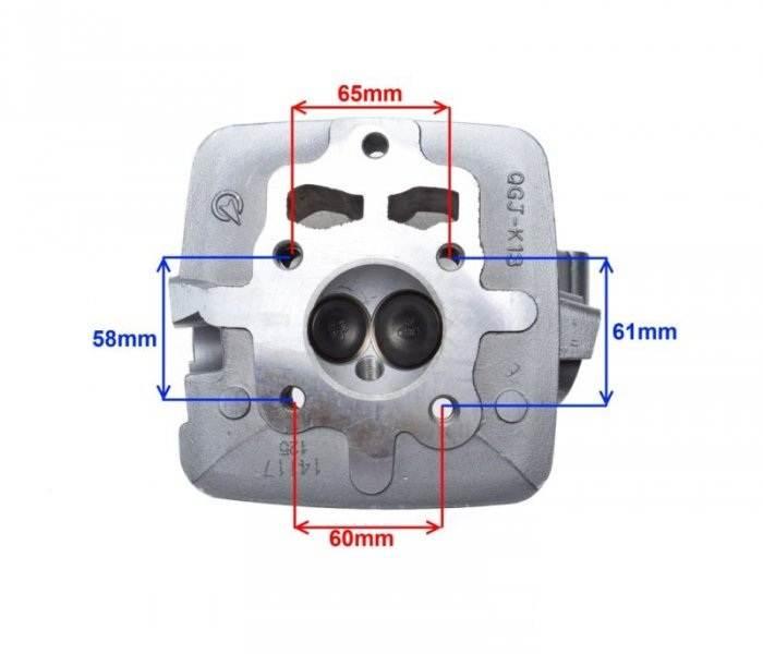 Głowica cylindra loncin lifan cg 125 ccm 4t - zdjęcie 3