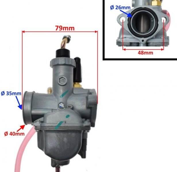 Gaźnik lifan 125/150cc mini enduro ssanie na linkę - zdjęcie 2