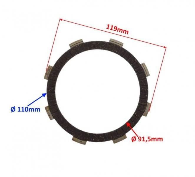 Tarcza sprzęgła kingway czoper 250 | KCH0103 - zdjęcie 2