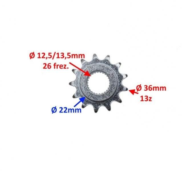 Koło rozrusznika kingway czoper 250 | KCH0265 - zdjęcie 2