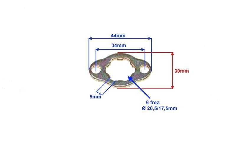 Podkładka zębatki przód shineray xy125-10d - zdjęcie 2