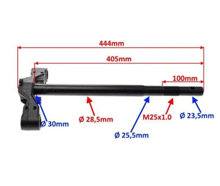 Półka widelca ze sztycą 30mm | ZD5111B - zdjęcie 2