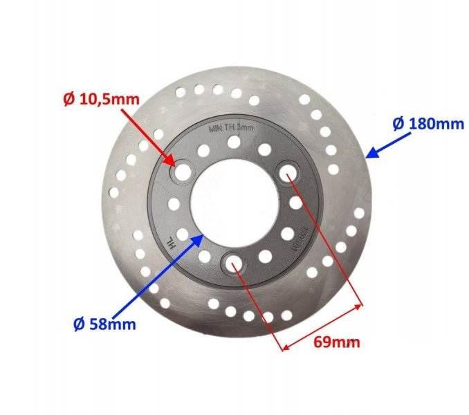 Tarcza hamulca 4mm | ZU4141B - zdjęcie 3