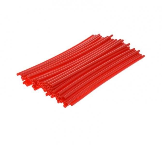 Osłona szprych czerwona 72szt dł 170mm | AW52596R