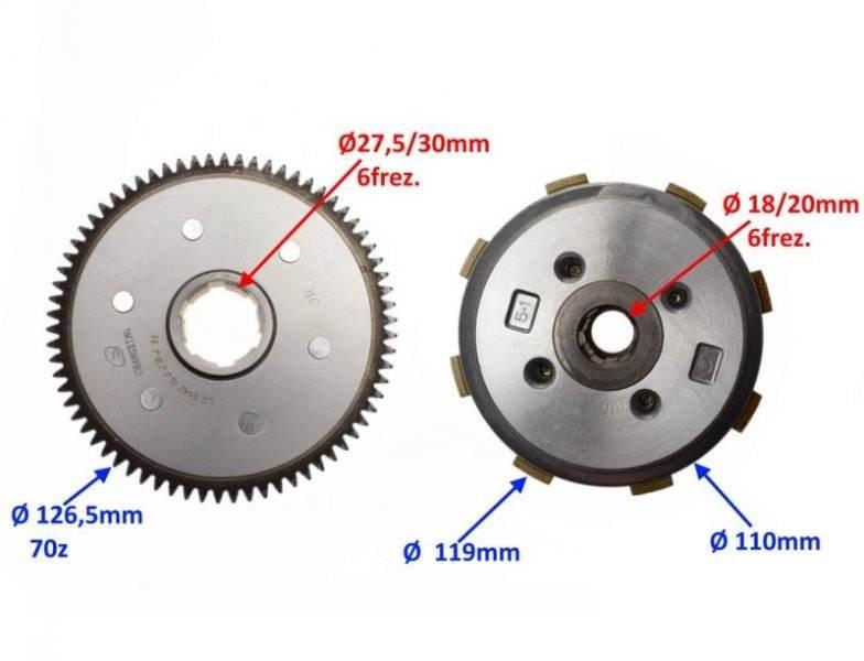 Sprzęgło kosz silnik 156fmi | FM0101C - zdjęcie 2