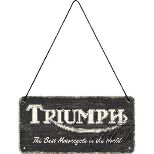 Zawieszka 10x20 triumph logo black wood 28052 - zdjęcie 2