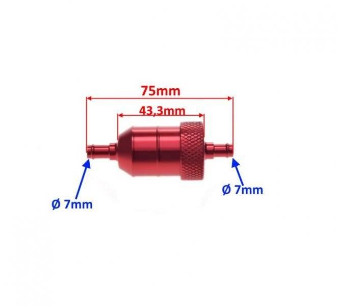 Filtr paliwa cnc czerwony | AA1272R - zdjęcie 2