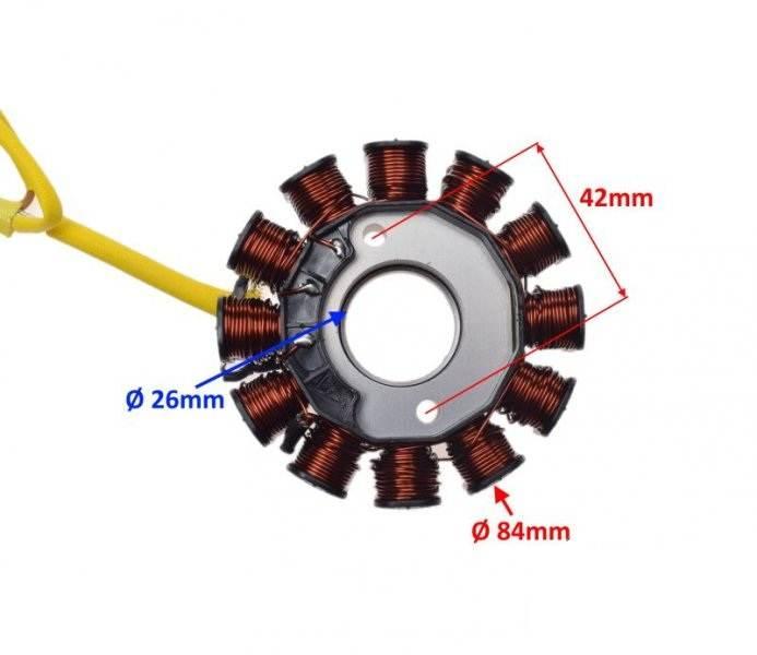 Stator iskrownik 12 cewek piaggio vespa 125 - zdjęcie 2