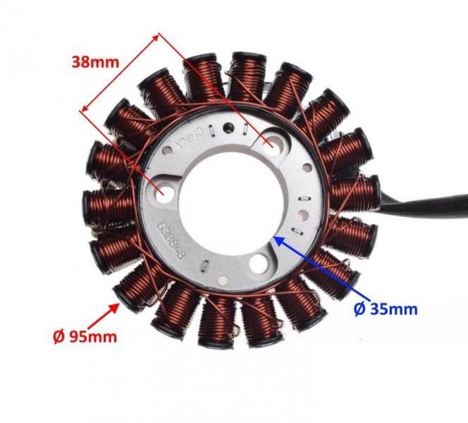 Stator iskrownik 18 cewek piaggio 125 250 300 - zdjęcie 2