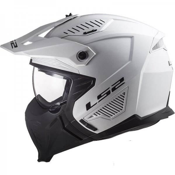 Kask ls2 of606 drifter solid white-06 xs - zdjęcie 2