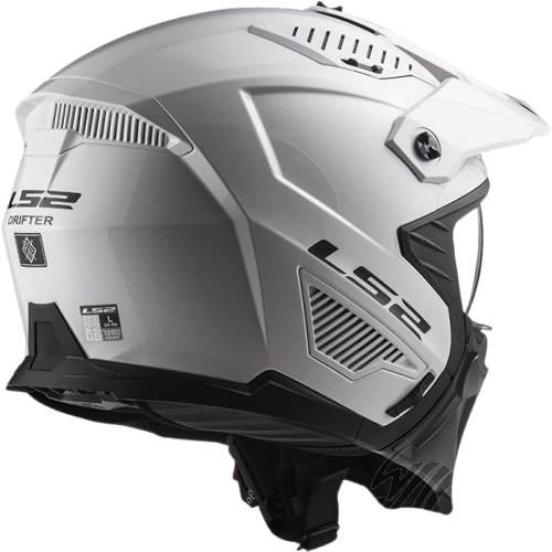 Kask ls2 of606 drifter solid white-06 xs - zdjęcie 4