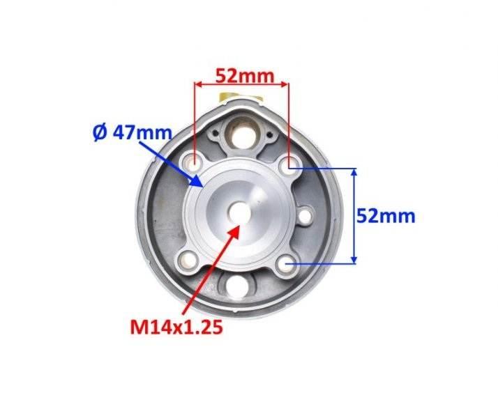 Głowica cylindra aprilia am6 am345-70 70cc - zdjęcie 2
