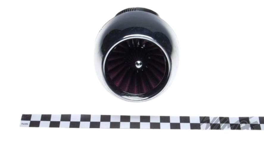 Filtr powietrza 48mm stożkowy tuning chrom - zdjęcie 2
