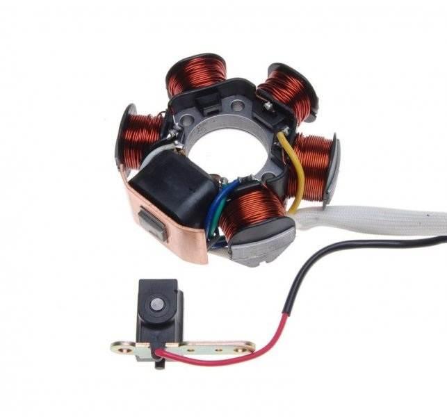 Stator iskrownik 6 cewek do piaggio gilera